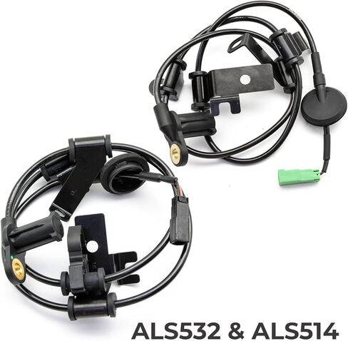 2Pcs Rear Left & Right ABS Wheel Speed Sensors Fit for Ford Escape 2004-2008, for Mazda Tribute 2005 2006 2008 2009, for Mercury Mariner 2005-2008, Replace# ALS532, ALS514 in Kuwait