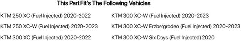 Tusk Radiator Hose Kit Orange For KTM 250 XC-W (Fuel Injected) 2020-2023 in Saudi Arabia