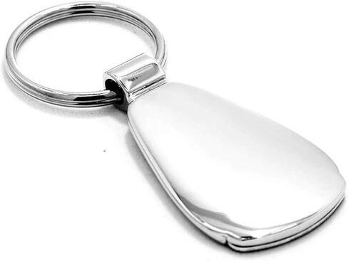 Jeep Genuine Grille Red Logo Metal Chrome Tear Drop Key Chain Ring Fob in Saudi Arabia