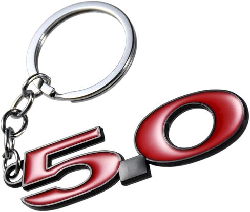 سلسلة مفاتيح معدنية 5.0 بشعار، سلسلة مفاتيح 5.0، سلسلة مفاتيح 5.0، حلقة مفاتيح لسيارة موستانج F150 GT in Saudi Arabia