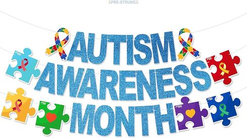 Autism Awareness Month Banner - NO DIY Autism Acceptance Decorations For Autism Awareness April Bulletin Board Decorations in Kuwait