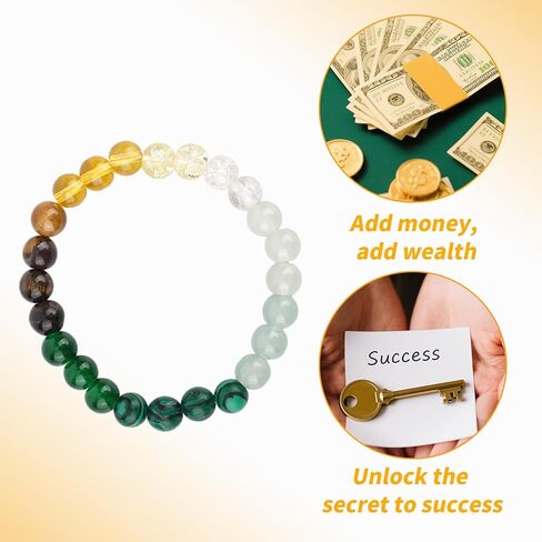 Money Bracelet for Women, Tiger Eye Stone Wealth & Good Luck Charm Prosperity Spiritual Jewelry Lucky Bead Chakra Bracelet for Sisters Husbands or Boyfriends Gift in Saudi Arabia