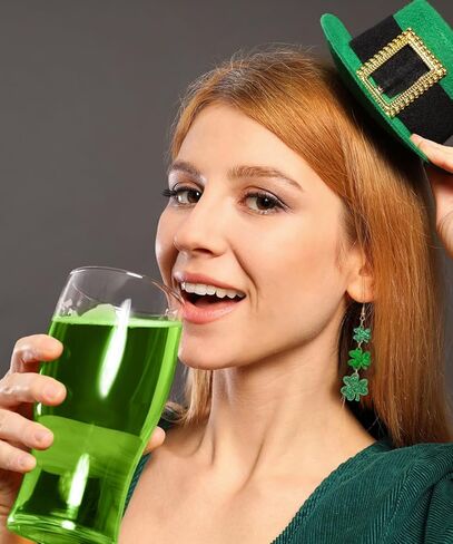 St. Patrick’s Day Earrings for Women – Lucky Green Shamrock Acrylic Dangle Earrings – Perfect Irish Festival Jewelry Gift for St. Patrick’s Day Outfits and Shirts in Saudi Arabia