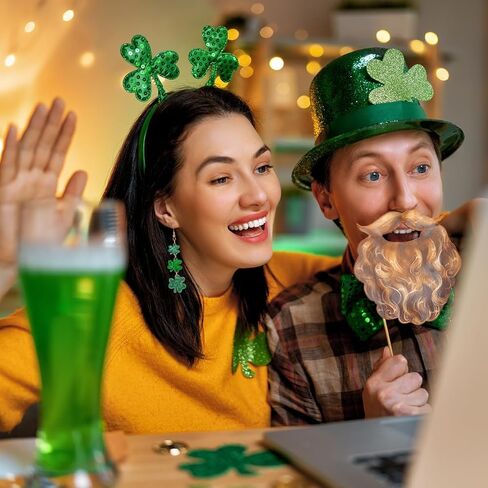 St. Patrick’s Day Earrings for Women – Lucky Green Shamrock Acrylic Dangle Earrings – Perfect Irish Festival Jewelry Gift for St. Patrick’s Day Outfits and Shirts in Saudi Arabia