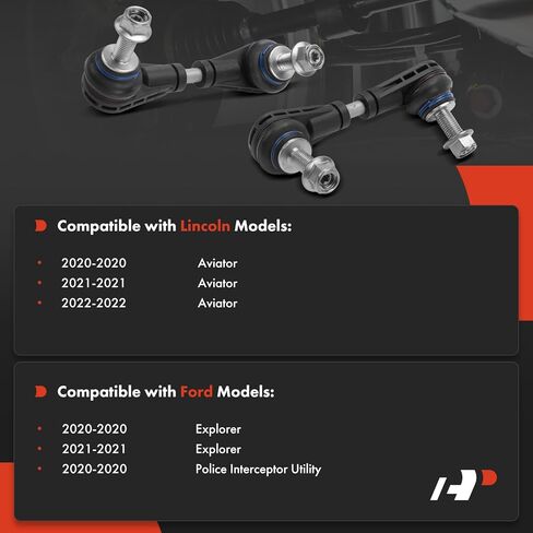 A-Premium 2 x Rear Sway Bar Links Stabilizer Bar Links, Compatible with Ford Explorer 2020-2021, Police Interceptor Utility 2020, Lincoln Aviator 2020-2022 in Saudi Arabia