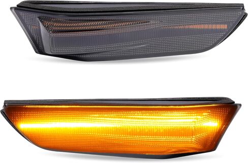 HECASA Pair LED Front Side Marker Lights Compatible with 2003-2007 Infiniti G35 2D Coupe 2002-2007 Nissan Skyline V35 Coupe Bumper Side Marker Lamps Turn Signal Light White LED Clear Lens in Saudi Arabia