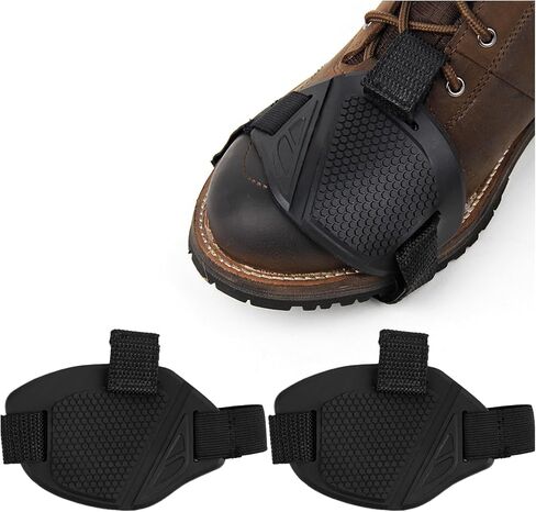 2PCS Motorcycle Shoe Protector,Adjustable Motorcycle Motorbike Shift Pad with Elastic Belt for Protecting Riding Shoe,Anti-Slip Motorcycles Shifter Cover Motorcycles Accessories in Saudi Arabia