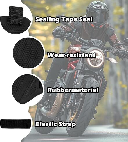 2PCS Motorcycle Shoe Protector,Adjustable Motorcycle Motorbike Shift Pad with Elastic Belt for Protecting Riding Shoe,Anti-Slip Motorcycles Shifter Cover Motorcycles Accessories in Saudi Arabia