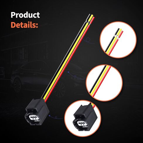 HiSport Battery Charging Sensor Connector Pigtail Plug Harness Replacement for Honda Accord 2013-2017,Acura RLX 2014-2020 Battery Current Sensor Replace 38920-T2A-A04 in Kuwait