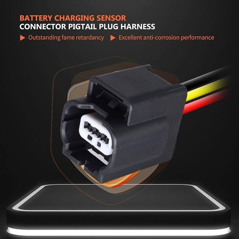 HiSport Battery Charging Sensor Connector Pigtail Plug Harness Replacement for Honda Accord 2013-2017,Acura RLX 2014-2020 Battery Current Sensor Replace 38920-T2A-A04 in Kuwait