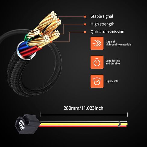 HiSport Battery Charging Sensor Connector Pigtail Plug Harness Replacement for Honda Accord 2013-2017,Acura RLX 2014-2020 Battery Current Sensor Replace 38920-T2A-A04 in Kuwait