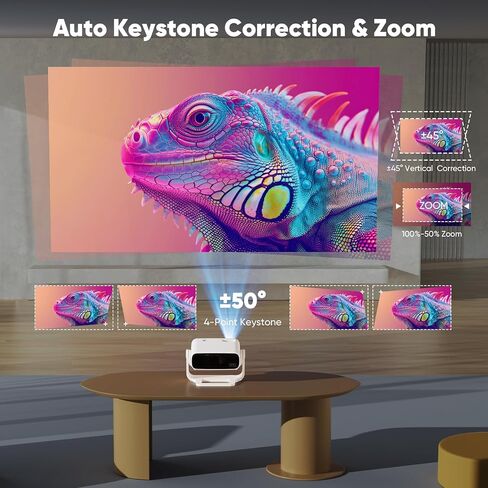 جهاز عرض مزود بتقنية WiFi وبلوتوث، جهاز عرض خارجي مُحدث لعام 2024، جهاز عرض أفلام يدعم 1080P، 12000L in Kuwait