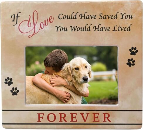 BANBERRY DESIGNS Memorial Pet Photo Frame - If Love Could Have Saved You - Remembering Our Beloved Furry Friends - Sympathy Gift - In Memory of a Special Furbaby - Holds a 4" X 6" Photo in Kuwait