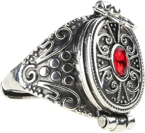 خاتم صندوق Gawu من سبيكة مع حجرة سرية للمجوهرات والأعشاب، مقاس قابل للتعديل، خاتم إصبع قابل للفتح in Kuwait