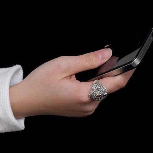 خاتم صندوق Gawu من سبيكة مع حجرة سرية للمجوهرات والأعشاب، مقاس قابل للتعديل، خاتم إصبع قابل للفتح in Kuwait