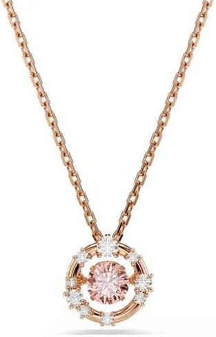 Swarovski Constella pendant, Round cut, Dancing stSwarovski One, Pink, Rose gold-tSwarovski One plated in Saudi Arabia