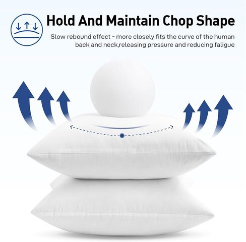 MIULEE Premium Feather and Down 12x20 Throw Pillow Insert Soft Fluffy Throw Pillow Double-Layer Cotton Fabric for Sofa Bed Couch Prevents Feather Leakage in Saudi Arabia