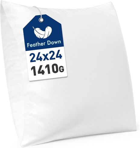 MIULEE Premium Feather and Down 12x20 Throw Pillow Insert Soft Fluffy Throw Pillow Double-Layer Cotton Fabric for Sofa Bed Couch Prevents Feather Leakage in Saudi Arabia