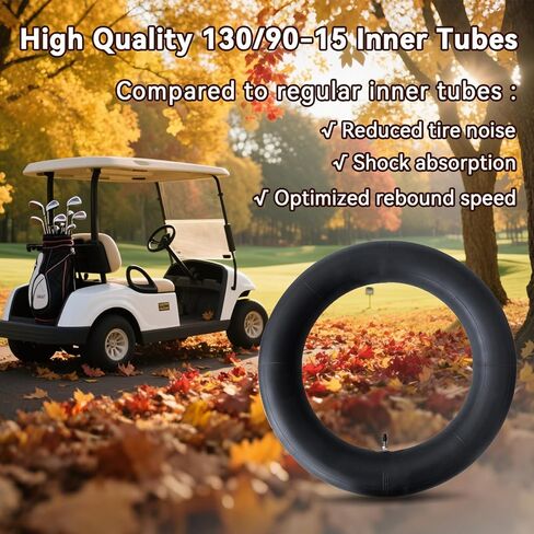 2 Pack 130/90-15 Inner Tube 5.00-15 5.10-15 Motorcycle Tire Tubes 500-15 510-15 Heavy Duty with Straight Valve Stem in Kuwait