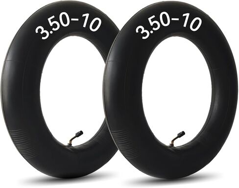 2 حزمة 3.50-10 الأنبوب الداخلي 3.50x10 أنابيب سكوتر 10 بوصة أنابيب الدراجة الترابية مع استبدال صمام الجذعية عازمة لسكوتر الدراجة حفرة الدراجة الترابية in Kuwait