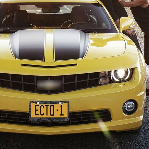 إطارات لوحة ترخيص سوداء مموهة، قطعتان، حامل لوحة ترخيص السيارة العالمي من الألومنيوم مع فتحة بيضاوية للمركبات الأمريكية، 12 × 6 بوصة in Kuwait