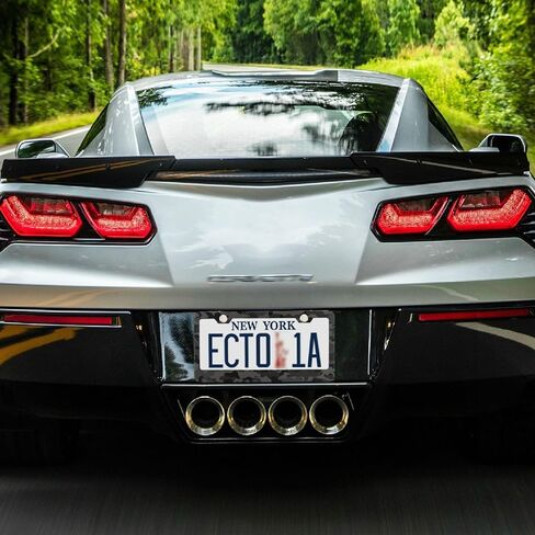 إطارات لوحة ترخيص سوداء مموهة، قطعتان، حامل لوحة ترخيص السيارة العالمي من الألومنيوم مع فتحة بيضاوية للمركبات الأمريكية، 12 × 6 بوصة in Kuwait