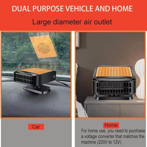 Portable Heater for Car,12V Heater for Car 200W Fast Heating Defroster Windshield Car Heater That Plugs into Cigarette Lighter for Car in Kuwait