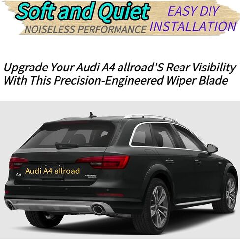 Rear Wiper Blade for Audi A4 allroad 2017-2025 2024 2023 2022 2021 2020 2019 2018 Wagon | Exact Fit Premium Plus Prestige Models | Rear Back Windshield Wiper Blade Replacement in Saudi Arabia