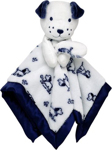 Plush Rattle Baby Snuggle Blanket with Satin, Bear Print, Tan Teddy Bear Toy (14 inch) in Kuwait