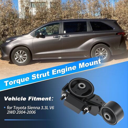 Engine Torque Strut Mount Replacement for Toyota Sienna 3.3L 2WD 2004 2005 2006 Compatible for OE No.A4257/9567/EM-5835/123630A081 in Saudi Arabia