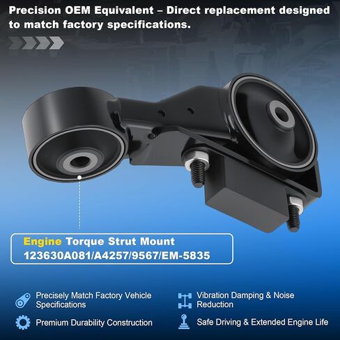 Engine Torque Strut Mount Replacement for Toyota Sienna 3.3L 2WD 2004 2005 2006 Compatible for OE No.A4257/9567/EM-5835/123630A081 in Saudi Arabia