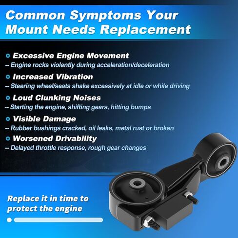 Engine Torque Strut Mount Replacement for Toyota Sienna 3.3L 2WD 2004 2005 2006 Compatible for OE No.A4257/9567/EM-5835/123630A081 in Saudi Arabia