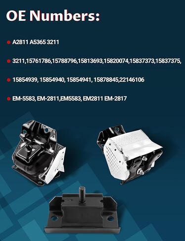 Automotive Engine Mounts Kit for Chevrolet Avalanche, Suburban, Tahoe, GMC Yukon & XL 1500, 2007-2014 in Kuwait