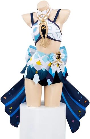 KIRA KIRA Genshin Mualani Cosplay Costumes Doki-N Game Genshin Natlan Mualani Costume Outfits for Halloween in Kuwait