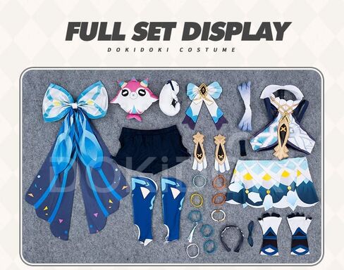 KIRA KIRA Genshin Mualani Cosplay Costumes Doki-N Game Genshin Natlan Mualani Costume Outfits for Halloween in Kuwait