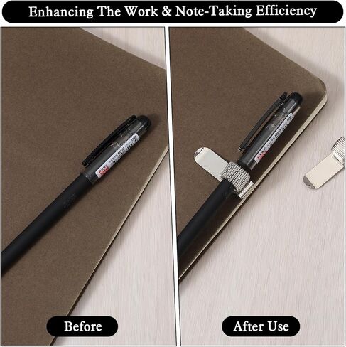 Thinp 4 Pcs Metal Pen Holder Clips, Pen Holder for Notebook Adjustable Single Spring Loop Pencil Holders Clips Universal Pencil Organizer Clip for Notebook and Clipboard (Silver) in Saudi Arabia