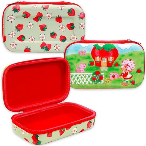 Strawberry Shortcake Pencil Box and Stationery Set - School Supplies Bundle with Pencil Case, Gel Pens, Stickers, More | Strawberry Shortcake Stationery Set for Kids, Girls, Toddlers in Kuwait