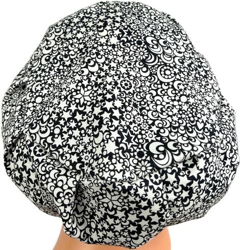 قبعة فرك جراحية، قبعة فرك يورو، قبعة ممرضة للنساء، أو منتفخة، العديد من الأقمار in Kuwait