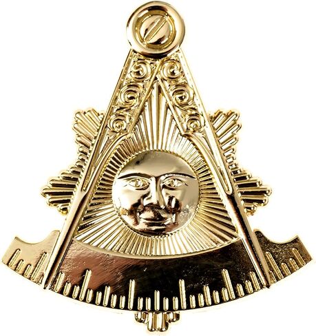Past Master Masonic Auto Emblem - [Gold][2'' Tall] in Saudi Arabia