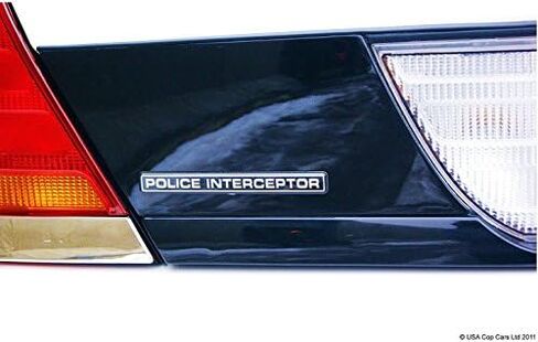 Muzzys Police Interceptor Badge Emblem, Compatible with: Ford Crown Vic Victoria CVPI P71 Universal Stick On Mustang Taurus Explorer Edge F150, Chevrolet Caprice Impala Tahoe, Dodge Charger, Trunk in Saudi Arabia