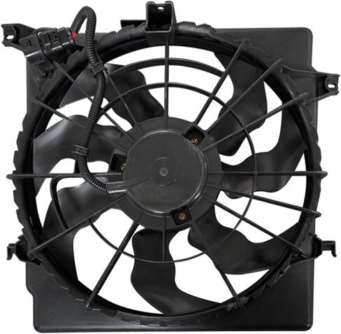 CCIYU Radiator Cooling Fan Assembly Compatible with 2011-2013 for Hyundai Sonata/for Kia Optima,Replace 622620,674-50658,620-864,620 864,620864,KI3115135,25380-3Q280,253803Q280,25231-3K460 in Saudi Arabia