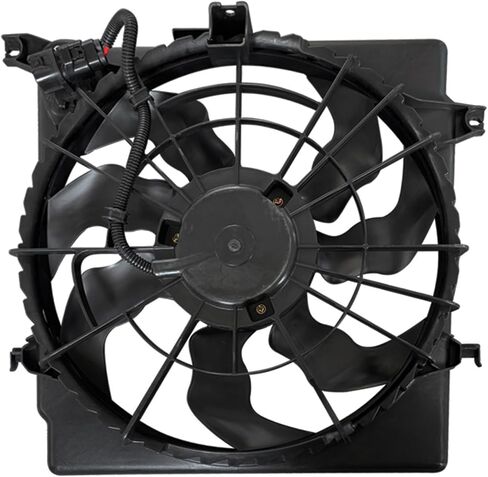 CCIYU Radiator Cooling Fan Assembly Compatible with 2011-2013 for Hyundai Sonata/for Kia Optima,Replace 622620,674-50658,620-864,620 864,620864,KI3115135,25380-3Q280,253803Q280,25231-3K460 in Saudi Arabia