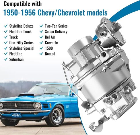 7003536 Carburetor Compatible with Chevy Bel Air Rochester 235 1bbl 1950-1956, Carburetor w/Automatic Choke in Saudi Arabia