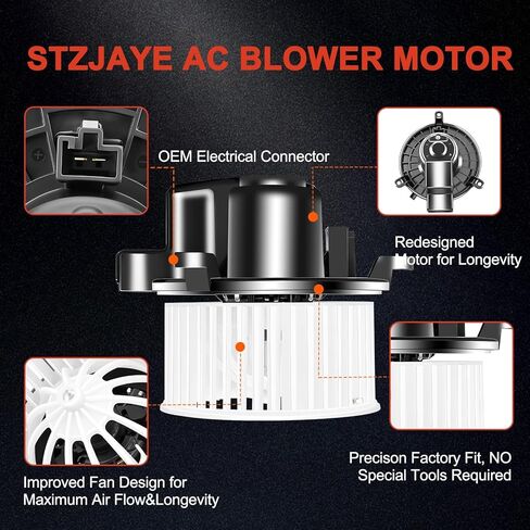 استبدال محرك سخان HVAC الخلفي لمروحة محرك التيار المتردد 700234 متوافق مع Ford for Expedition 2007-2017، وGrand Caravan 2006-2020، وCaravan for Town & Country for Pacifica in Saudi Arabia