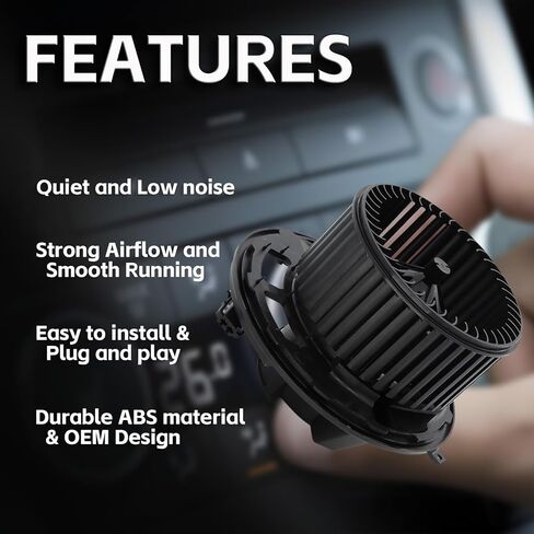 محرك منفاخ سخان HVAC مع قفص مروحة 700218 متوافق مع 2006 BMW 325i 325xi 330i 330xi، 2007-2013 328i 335i، 2007-2008 328xi 335xi، 2008-2013 128i 135i يستبدل 64119227670 in Kuwait