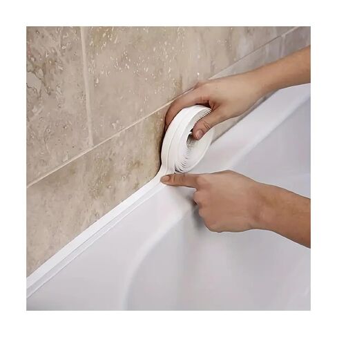 10.5 FT Waterproof Clear Tape Around Toilet Base Kitchen Tapes Bathroom Sink Shower Bathtub Edge Protector in Saudi Arabia