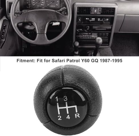 4 Speed Gear Shifter Knob, Universal Car Gear Shift knob Manual Transmission Shift Knob, Ergonomic Scratch Proof Sensitive Gear Shift Head for Patrol Y60 GQ 1987 to 1995 in Saudi Arabia