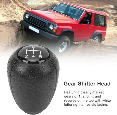 4 Speed Gear Shifter Knob, Universal Car Gear Shift knob Manual Transmission Shift Knob, Ergonomic Scratch Proof Sensitive Gear Shift Head for Patrol Y60 GQ 1987 to 1995 in Saudi Arabia