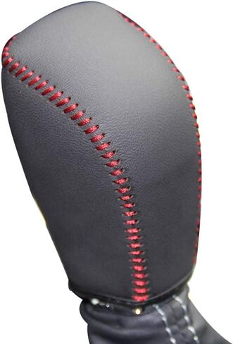 JI Loncky Custom Genuine Leather Gear Shift Knob Cover for 2014-2017, 2012-2016 Subaru Forester / Impreza / 2013-2015 XV Crosstrek / 2016-2017 Crosstrek Accessories in Kuwait