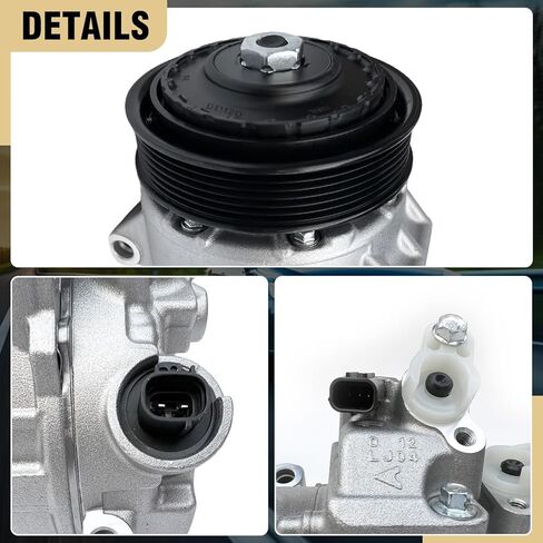 ضاغط مكيف الهواء مع قابض مكيف الهواء يناسب 2012-2017 Toyota Camry 2.5L، 2009-2012 Toyota RAV4 2.5L، يستبدل CO 11303C، 158367,157367، 8831008080، 8831008081، 8831008082 in Saudi Arabia